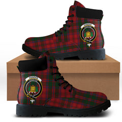 Dundas Red Tartan All Season Boots