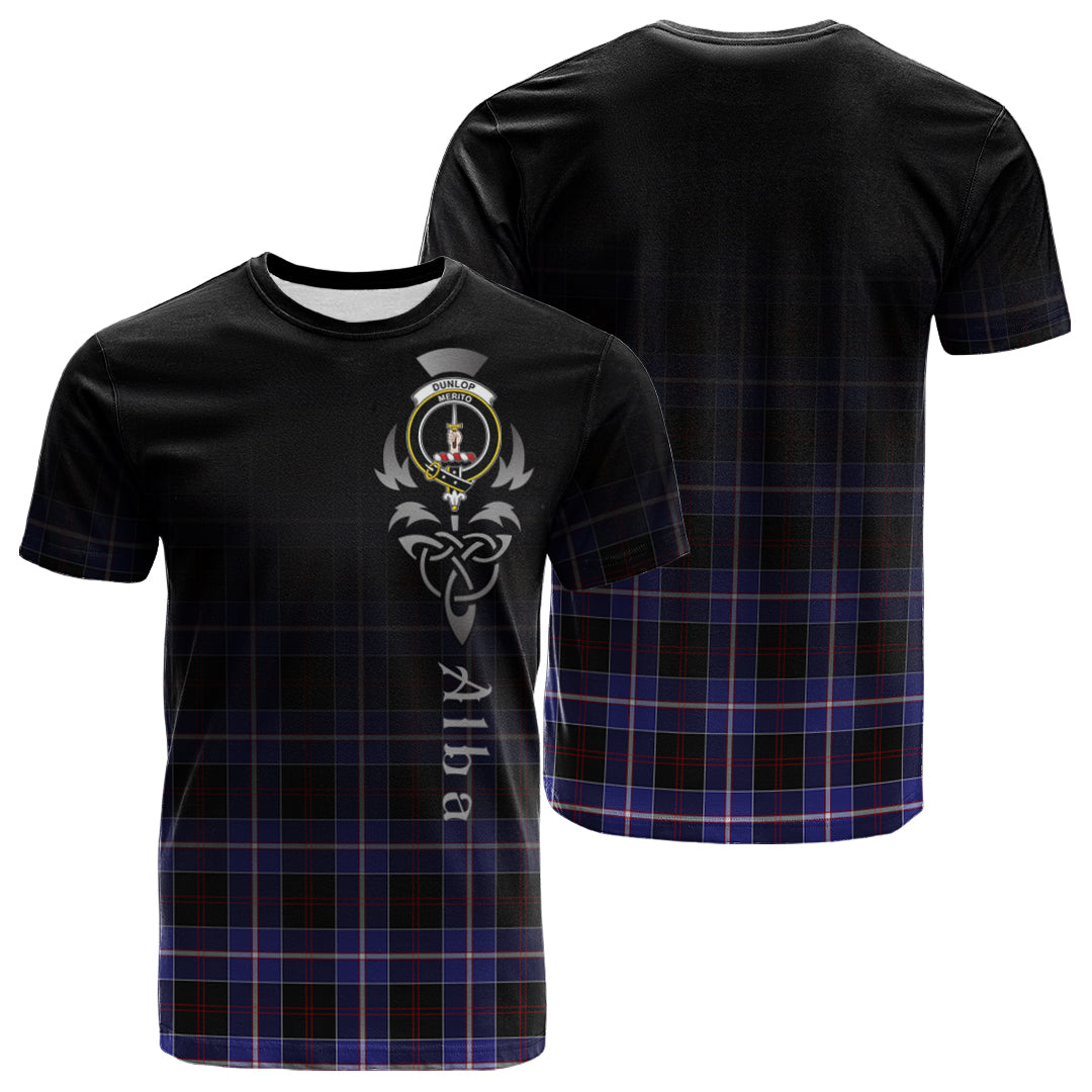 Dunlop Modern Tartan Crest T-shirt - Alba Celtic Style