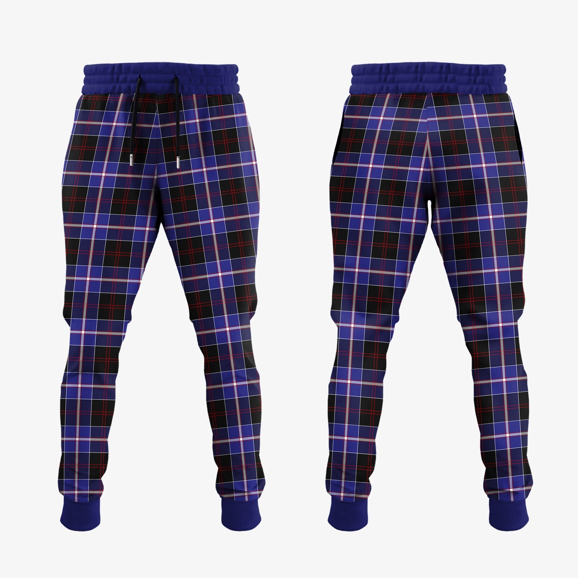 Dunlop Modern Tartan Crest Jogger Sweatpants