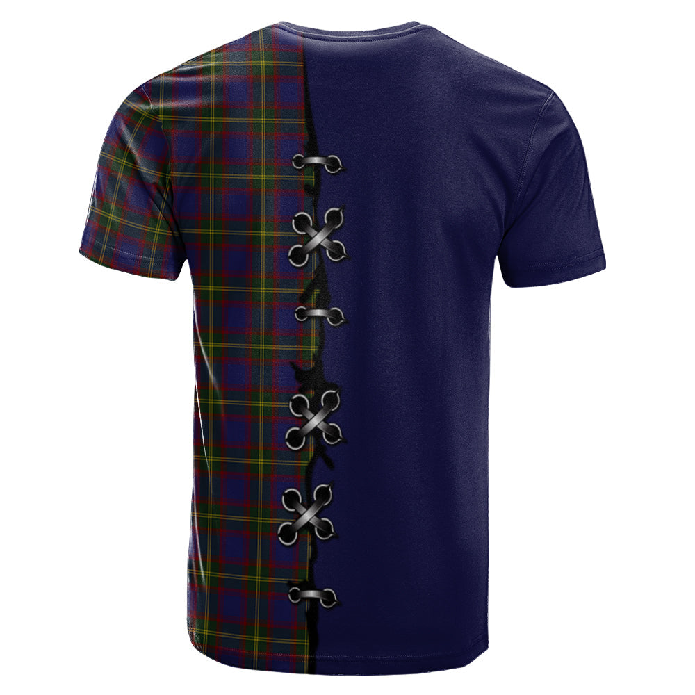 Durie Tartan T-shirt - Lion Rampant And Celtic Thistle Style