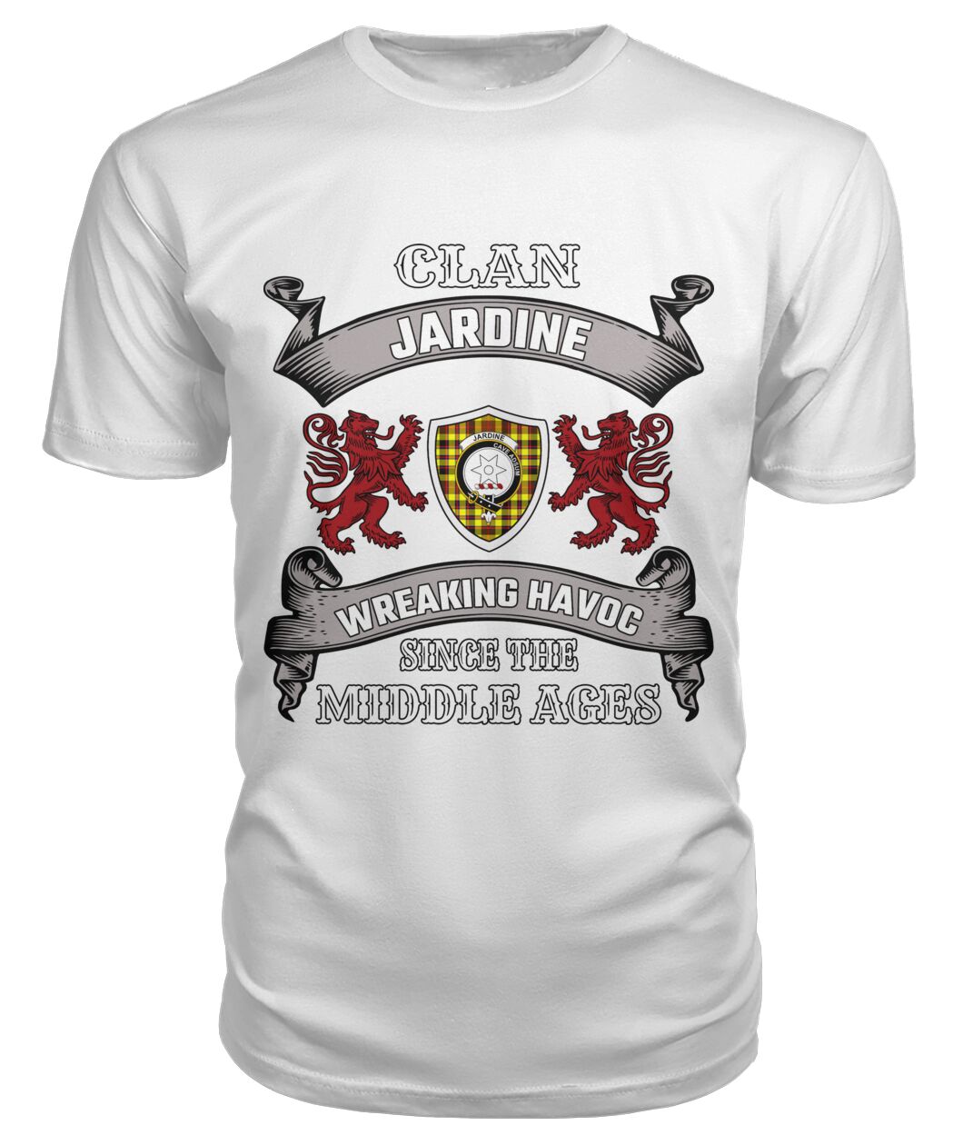 Jardine Family Tartan - 2D T-shirt