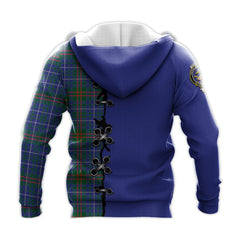 Edmonstone Tartan Hoodie - Lion Rampant And Celtic Thistle Style