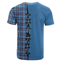 Elliot Ancient Tartan T-shirt - Lion Rampant And Celtic Thistle Style