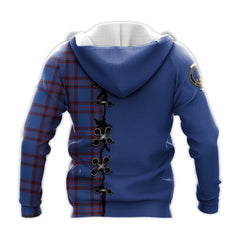 Elliot Modern Tartan Hoodie - Lion Rampant And Celtic Thistle Style