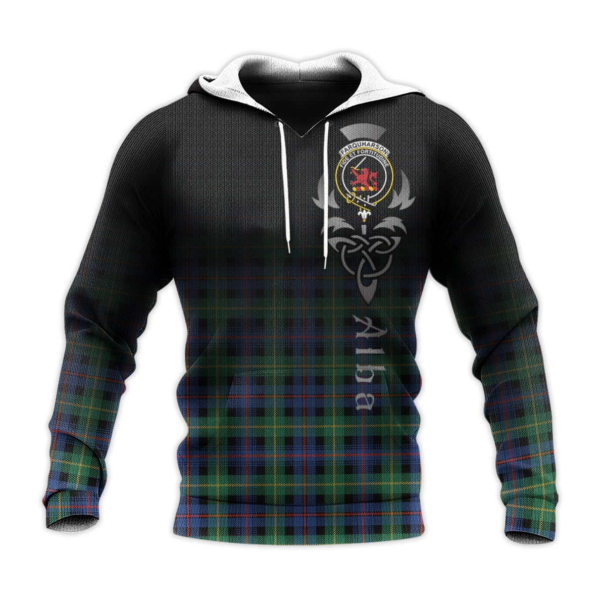 Farquharson Ancient Tartan Hoodie - Alba Celtic Style