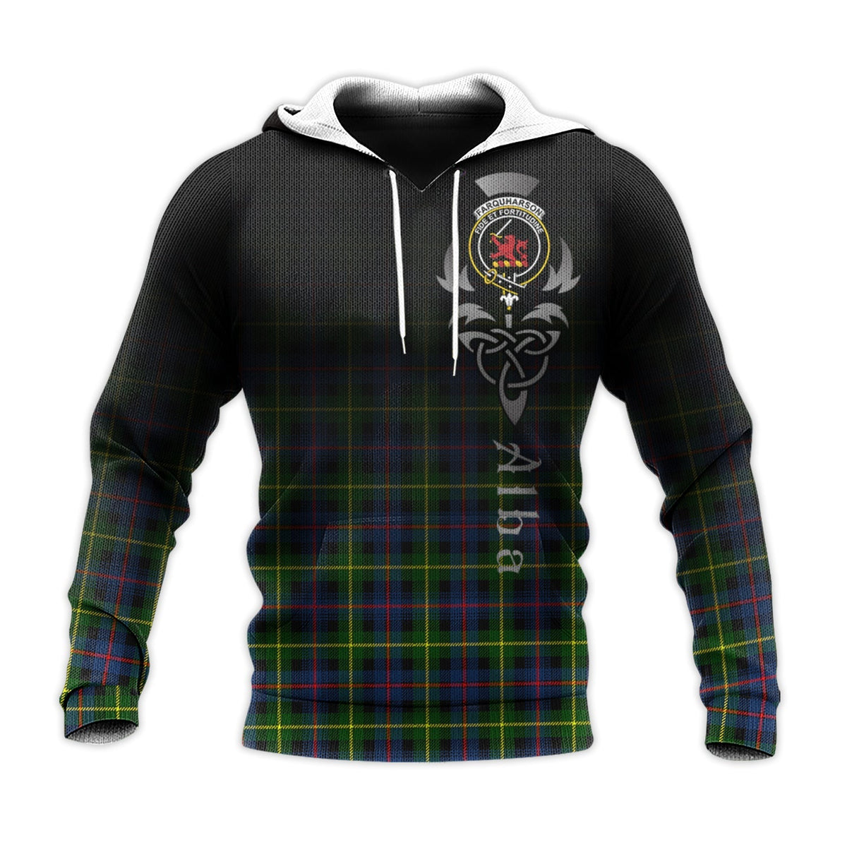 Farquharson Modern Tartan Hoodie - Alba Celtic Style