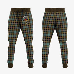 Farquharson Weathered Tartan Crest Jogger Sweatpants