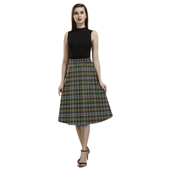 Farquharson Weathered Tartan Aoede Crepe Skirt