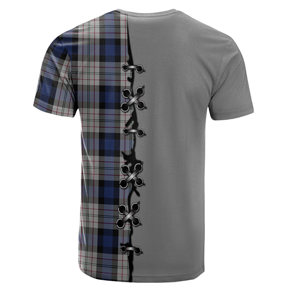 Ferguson Dress Tartan T-shirt - Lion Rampant And Celtic Thistle Style