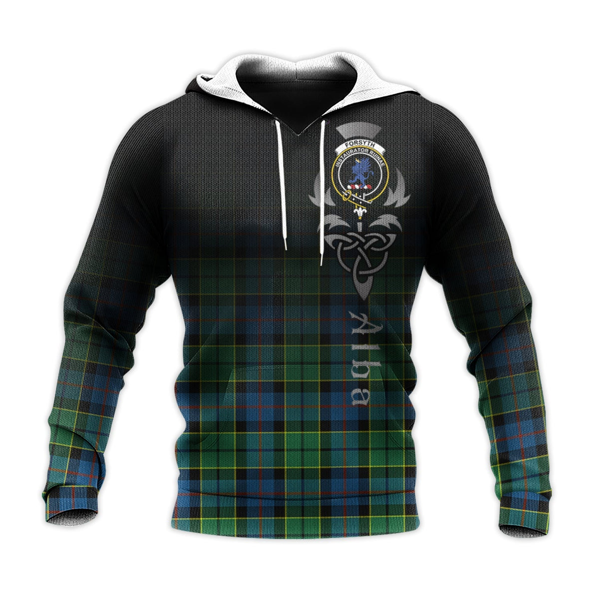 Forsyth Ancient Tartan Hoodie - Alba Celtic Style