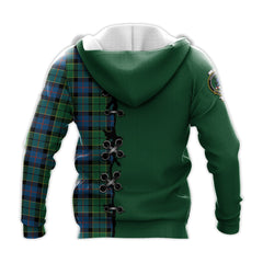 Forsyth Ancient Tartan Hoodie - Lion Rampant And Celtic Thistle Style