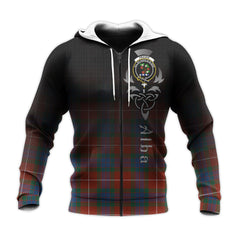 Fraser Ancient Tartan Hoodie - Alba Celtic Style