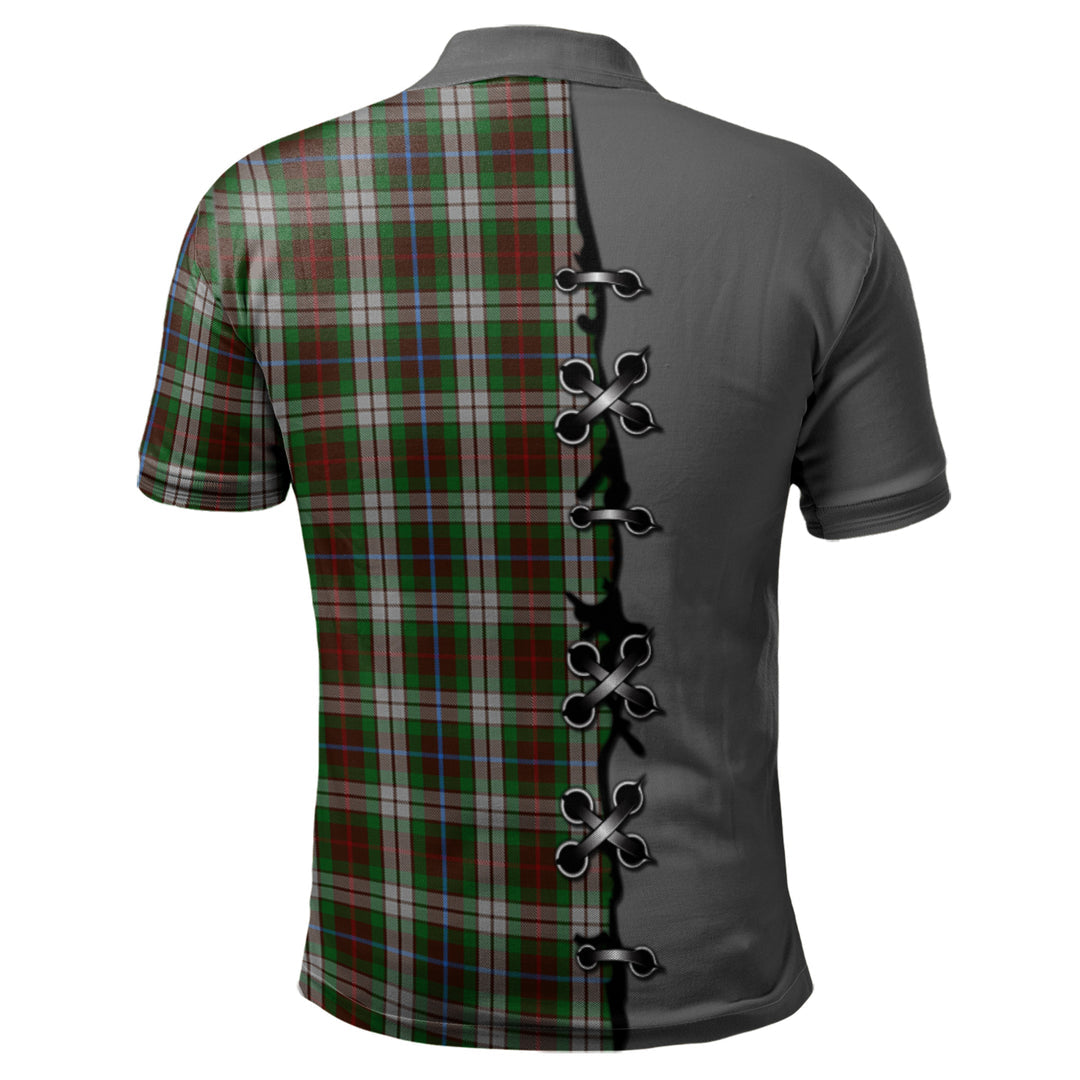 Fraser Hunting Dress Tartan Polo Shirt - Lion Rampant And Celtic Thistle Style