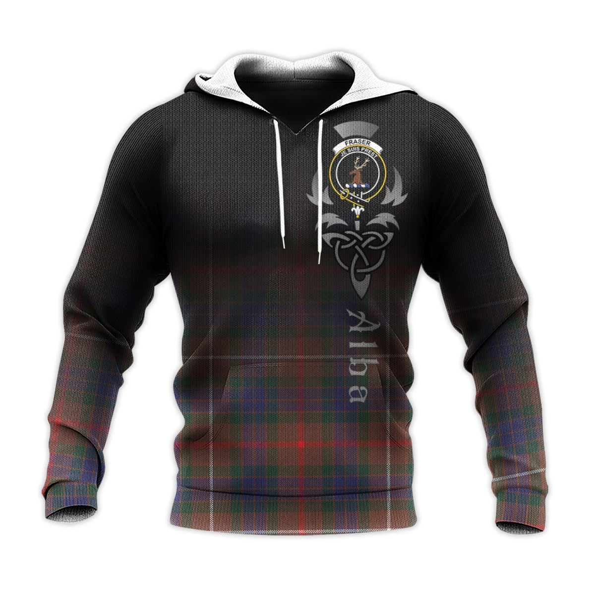 Fraser Hunting Modern Tartan Hoodie - Alba Celtic Style