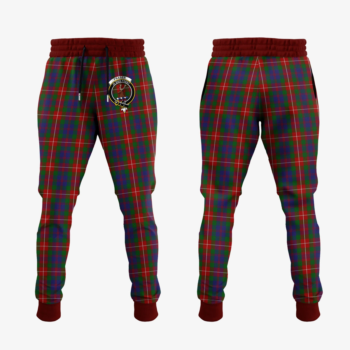 Fraser Of Lovat Tartan Crest Jogger Sweatpants