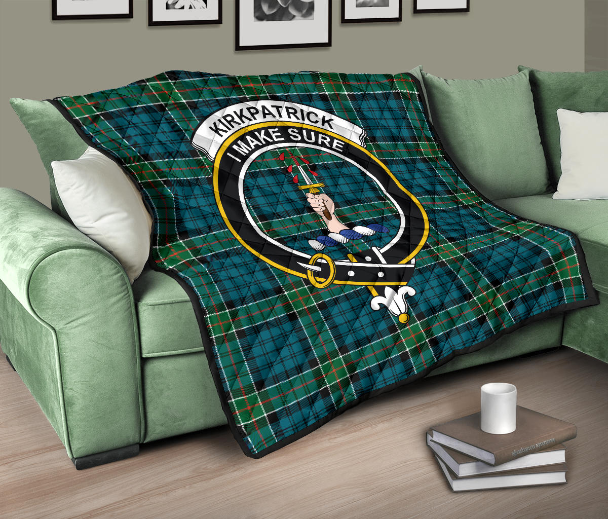 Kirkpatrick Tartan Crest Quilt - SP