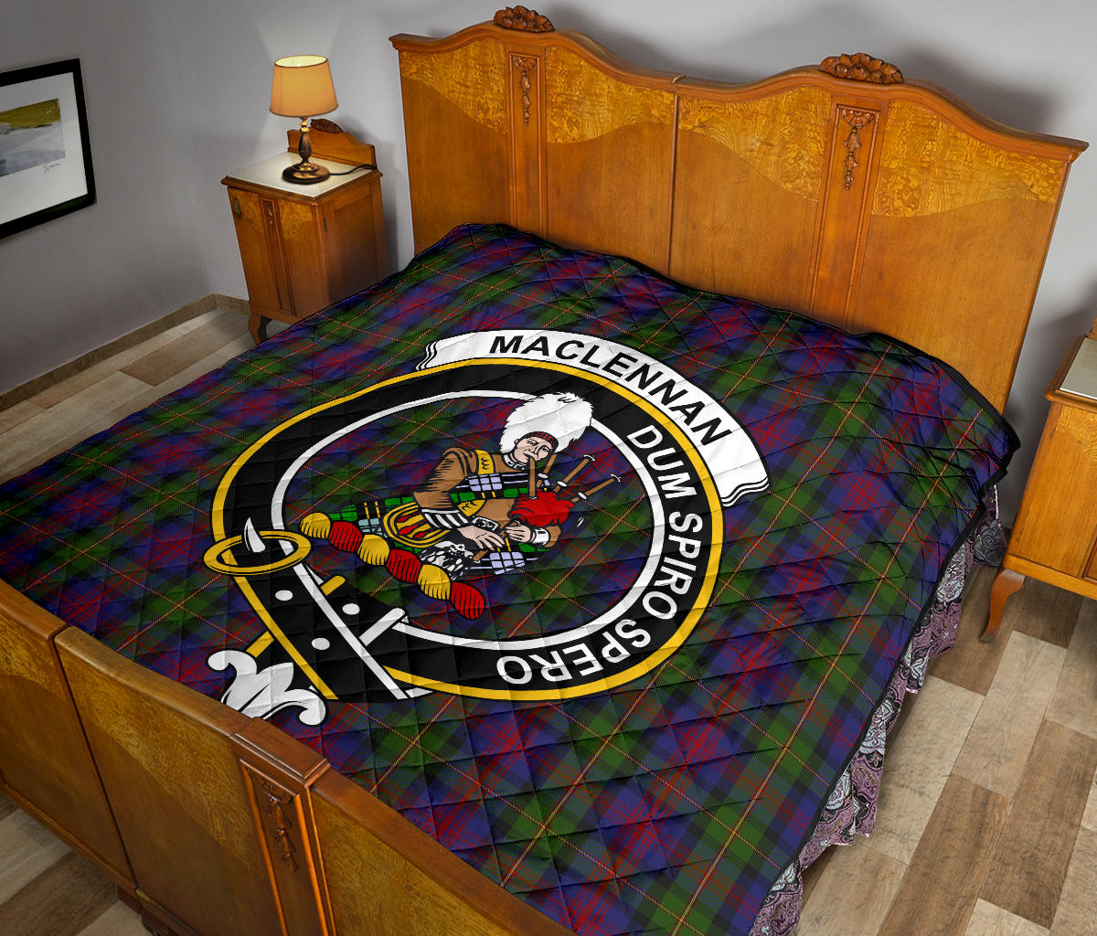 MacLennan Tartan Crest Quilt - SP