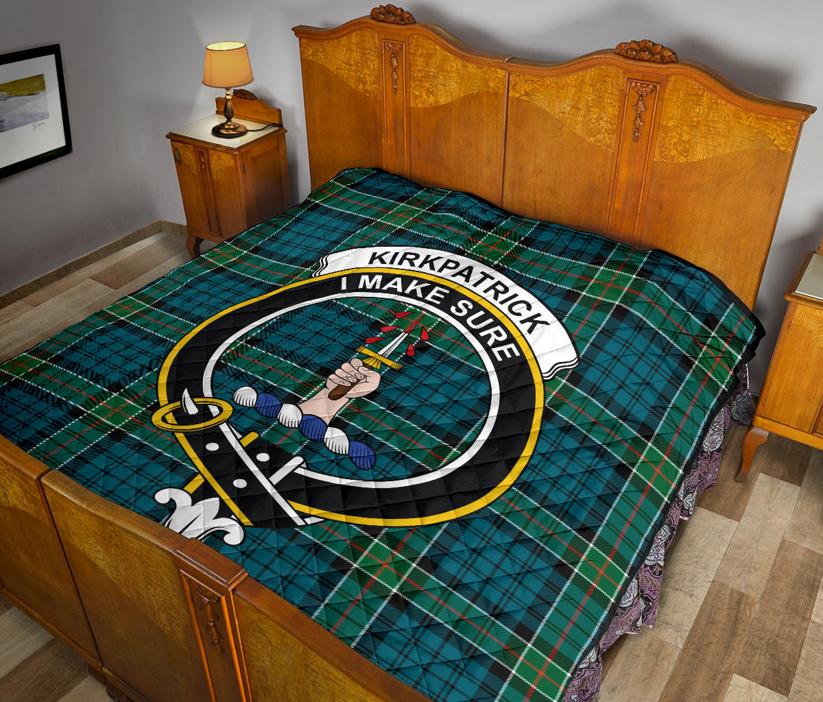 Kirkpatrick Tartan Crest Quilt - SP