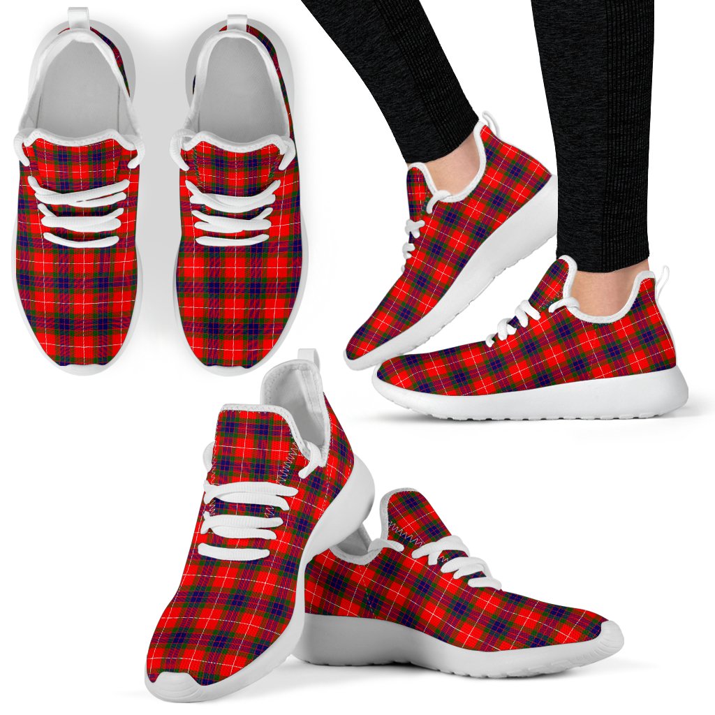 Fraser Modern Tartan Mesh Knit Sneakers