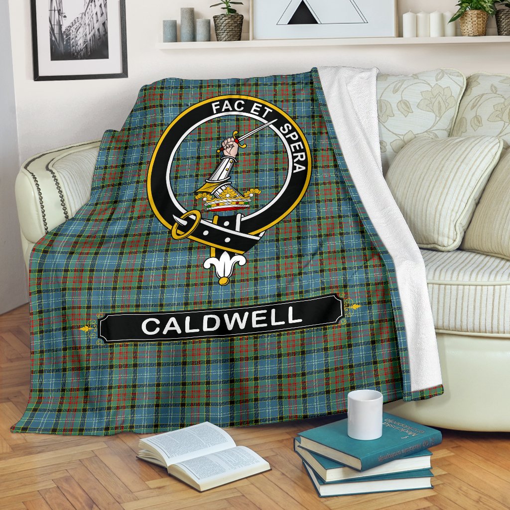 Caldwell Family Tartan Crest Blankets