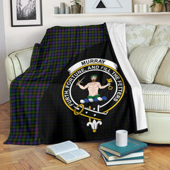 Murray of Atholl Modern Tartan Crest Blanket Wave Style