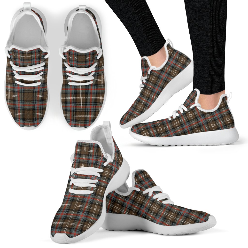 Sutherland Weathered Tartan Mesh Knit Sneakers