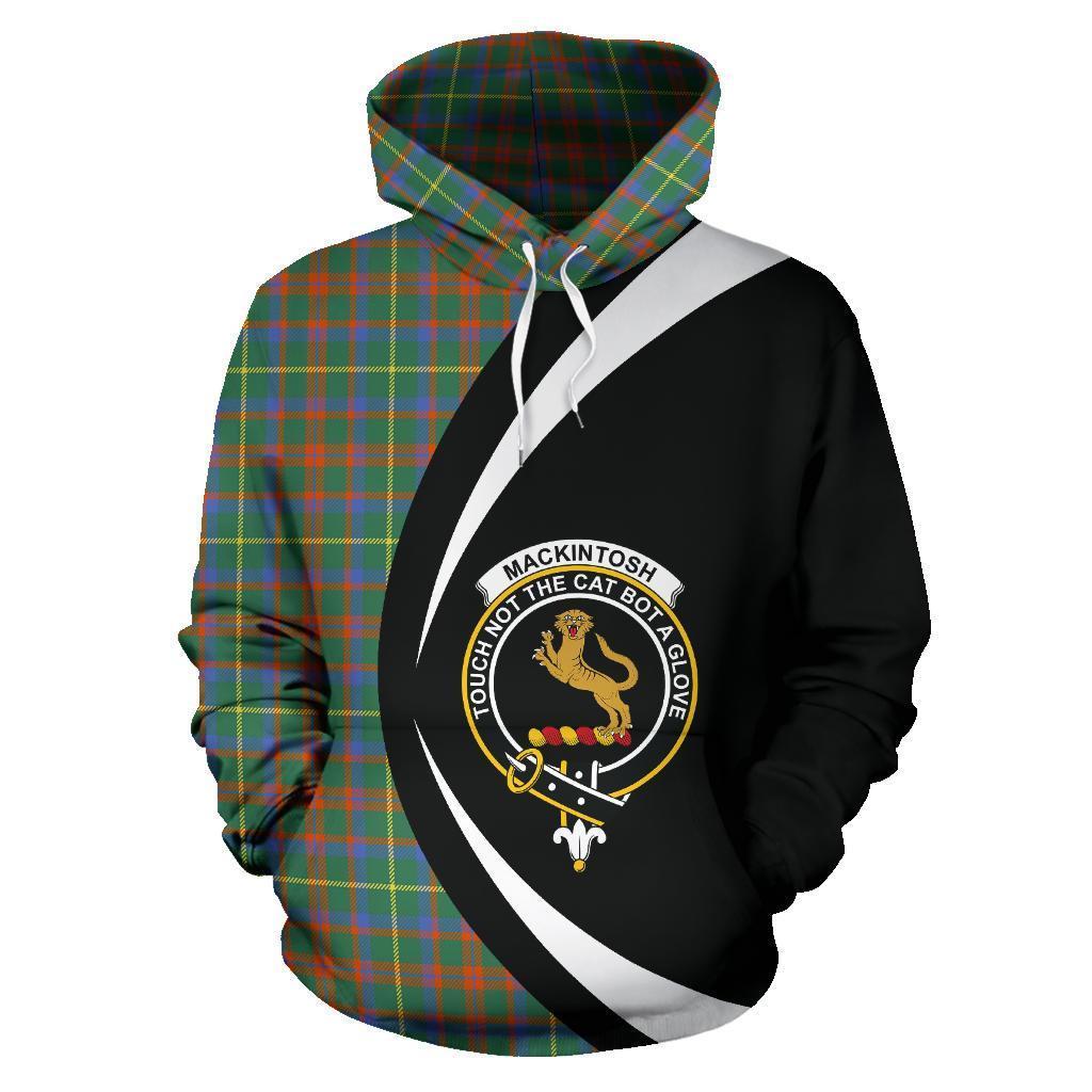 MacKintosh Hunting Ancient Tartan Crest Hoodie - Circle Style