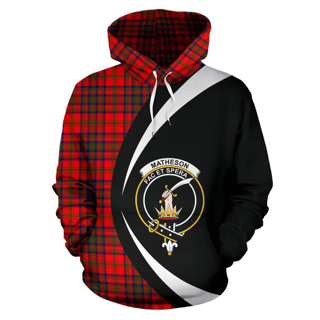 Matheson Modern Tartan Crest Hoodie - Circle Style