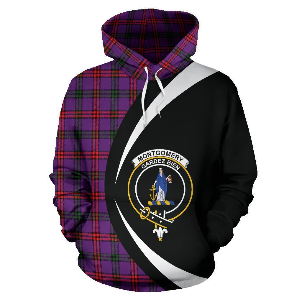 Montgomery Modern Tartan Crest Hoodie - Circle Style