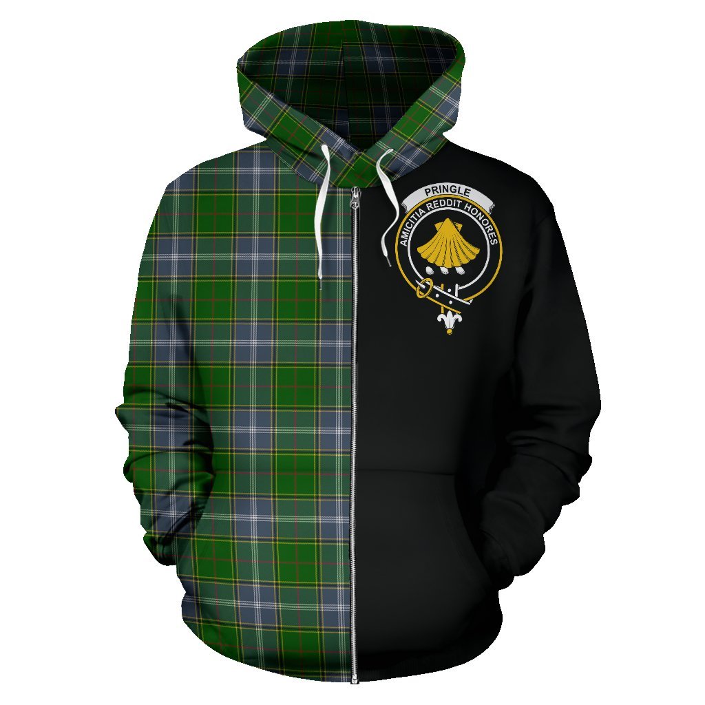 Pringle Tartan Crest Zipper Hoodie - Half Of Me Style