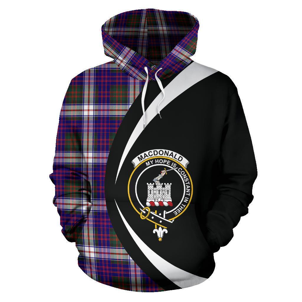 MacDonald Dress Modern Tartan Crest Hoodie - Circle Style