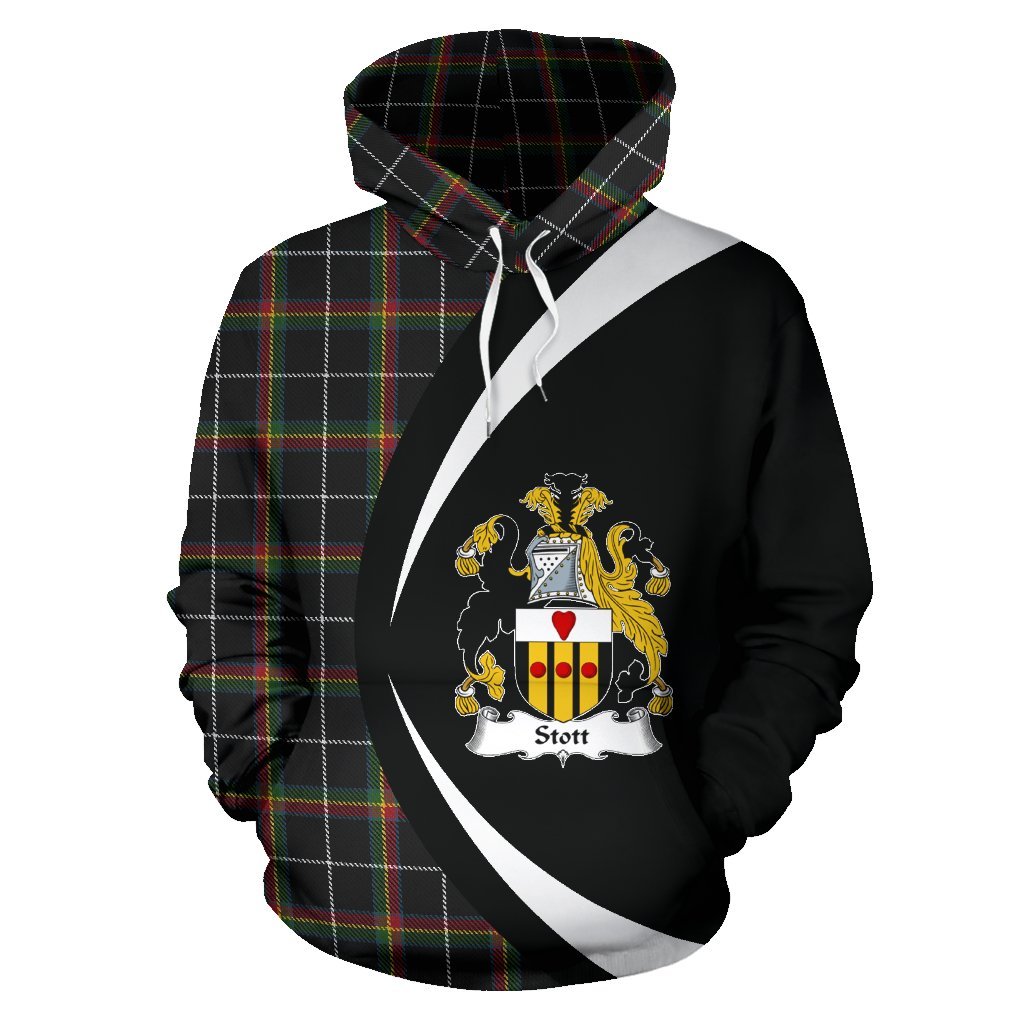 Stott Tartan Crest Hoodie - Circle Style