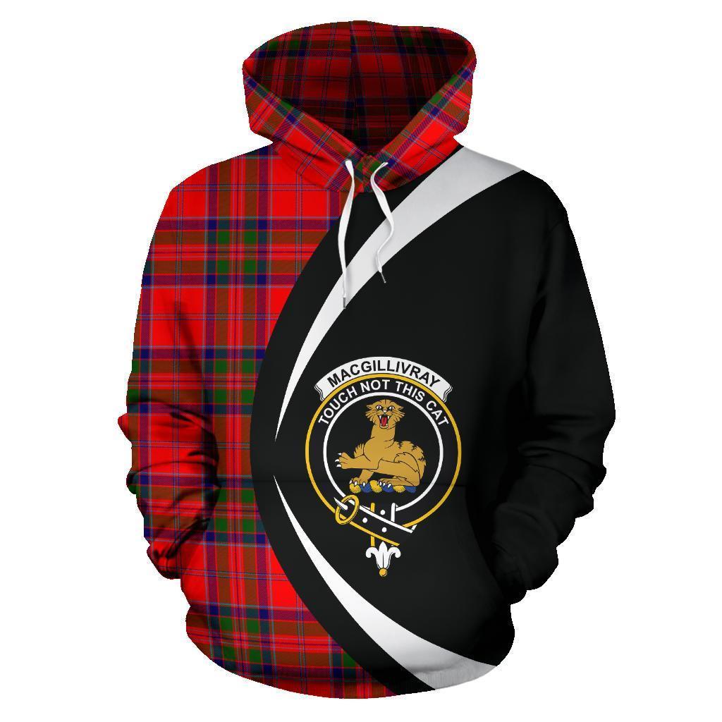 MacGillivray Modern Tartan Crest Hoodie - Circle Style