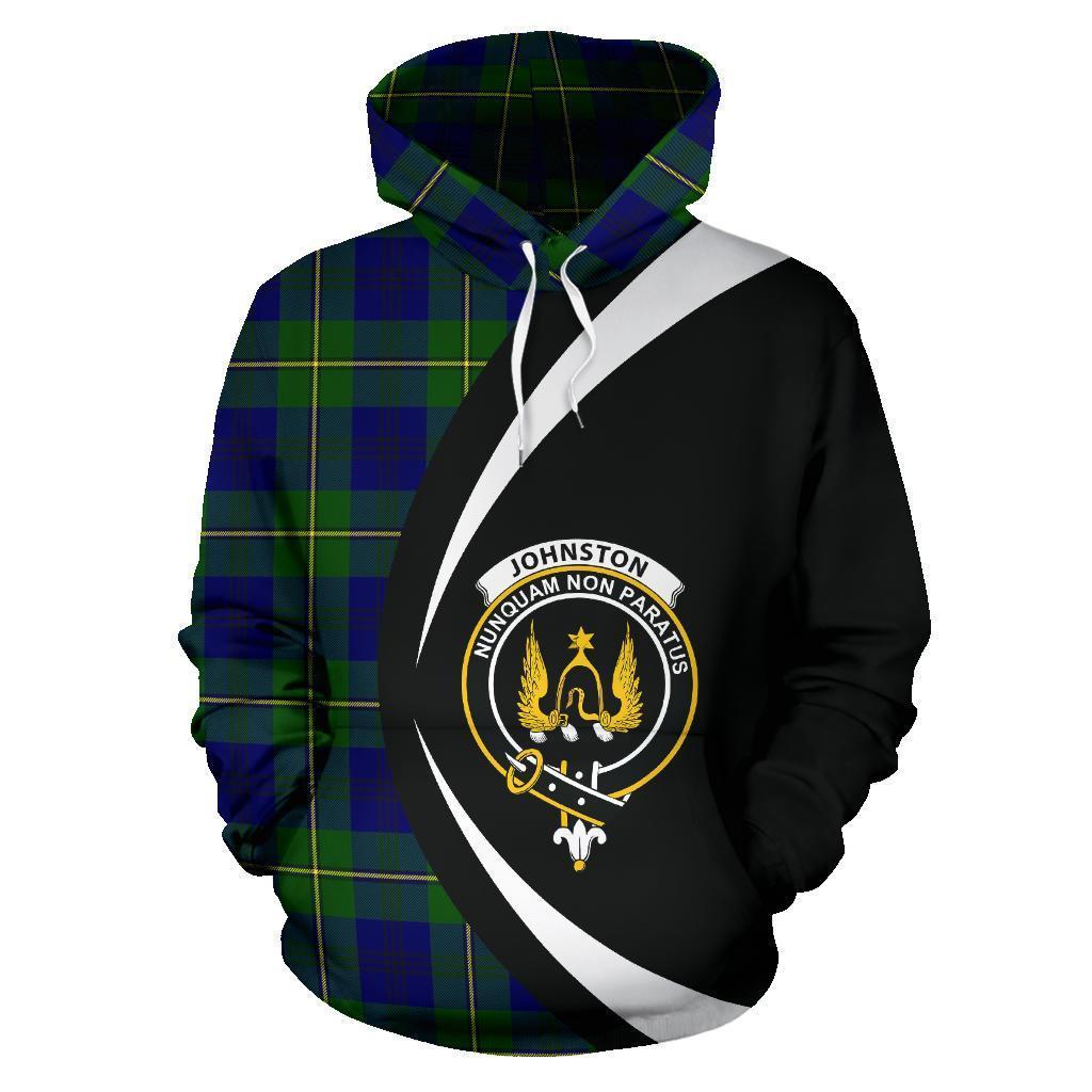 Johnston Modern Tartan Crest Hoodie - Circle Style