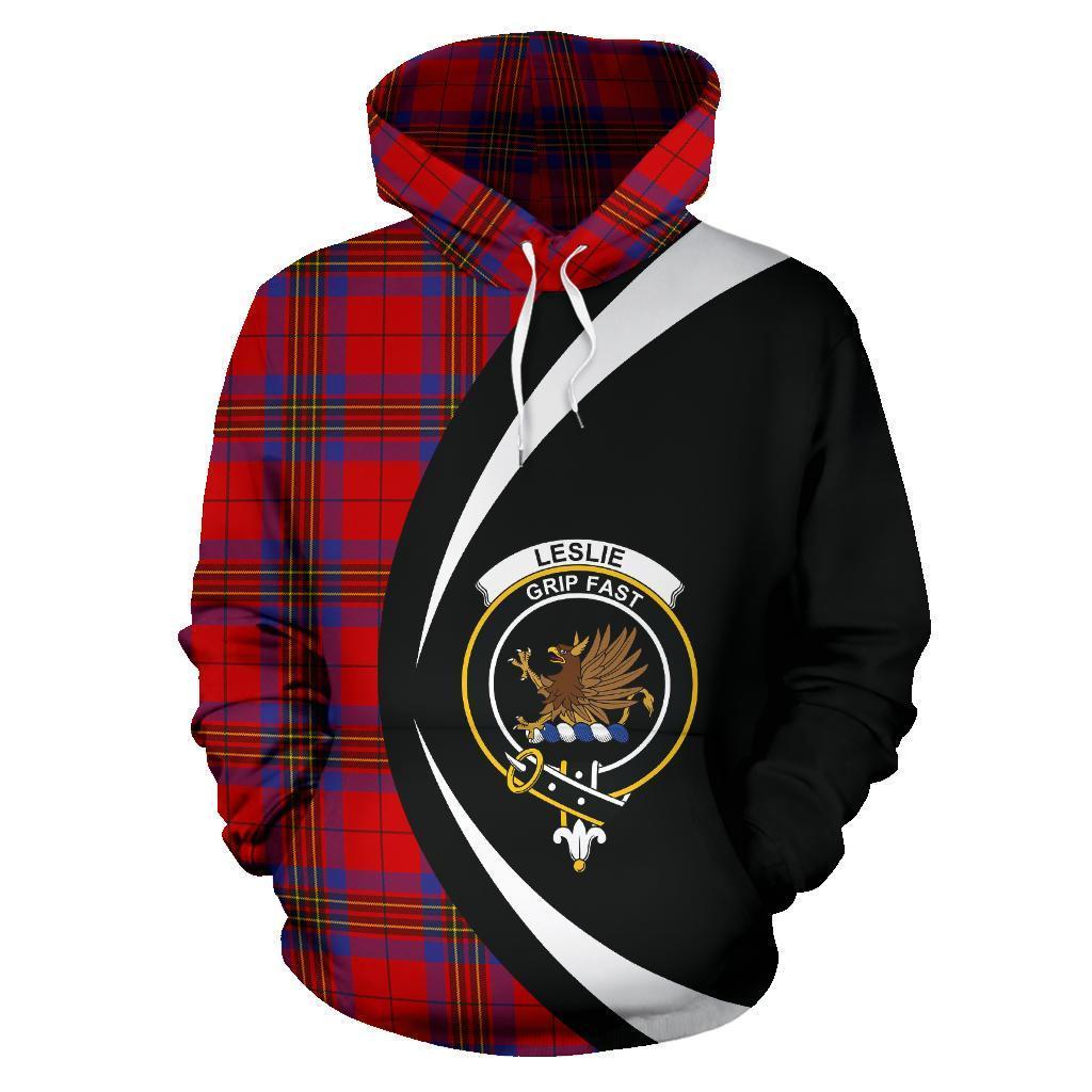 Leslie Modern Tartan Crest Hoodie - Circle Style