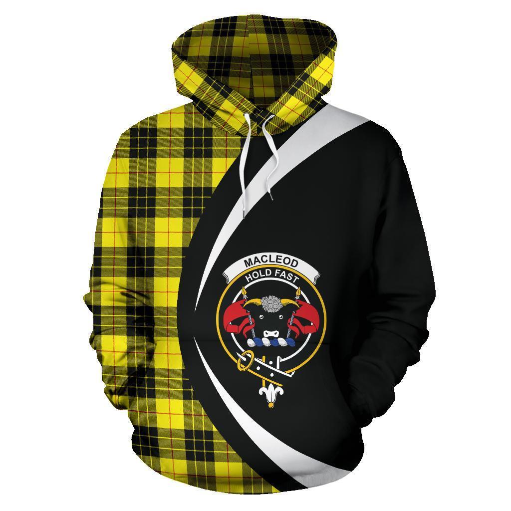 MacLeod of Lewis Modern Tartan Crest Hoodie - Circle Style