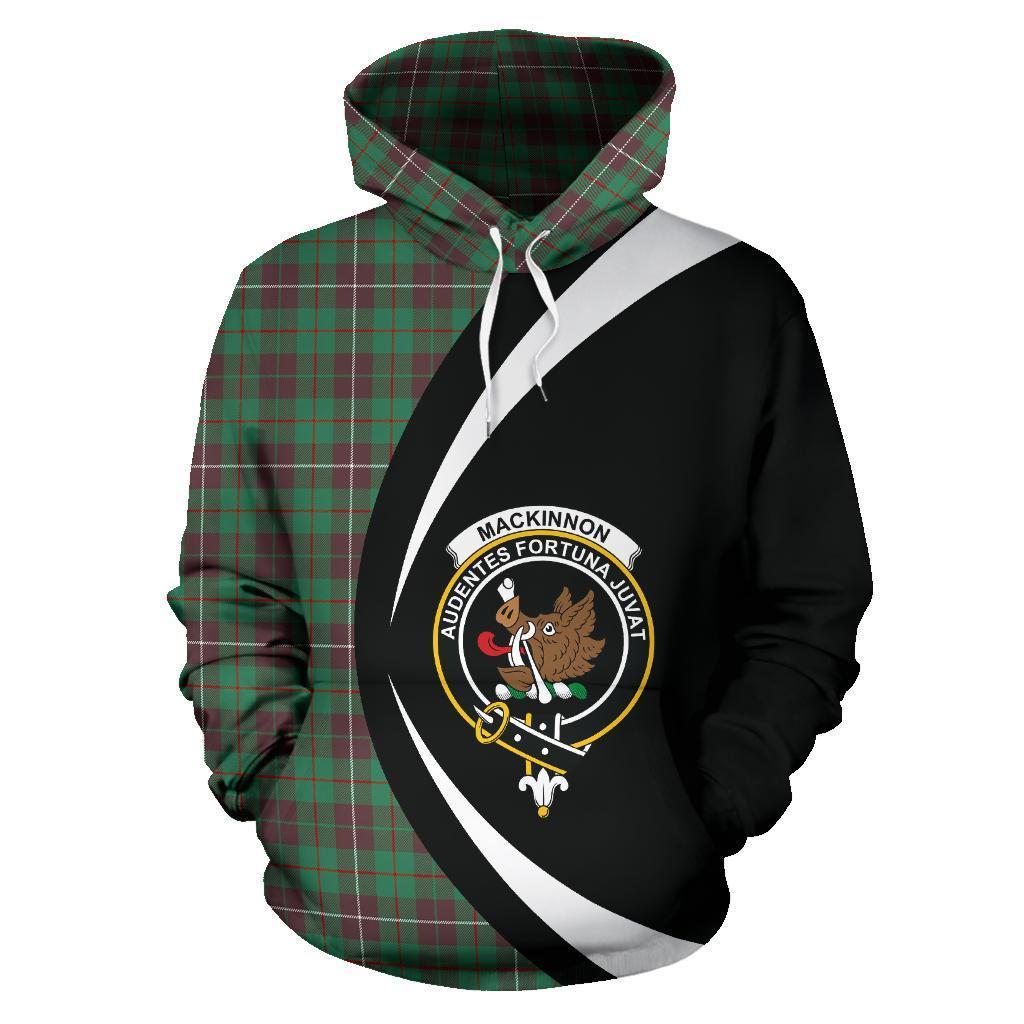 MacKinnon Hunting Ancient Tartan Crest Hoodie - Circle Style