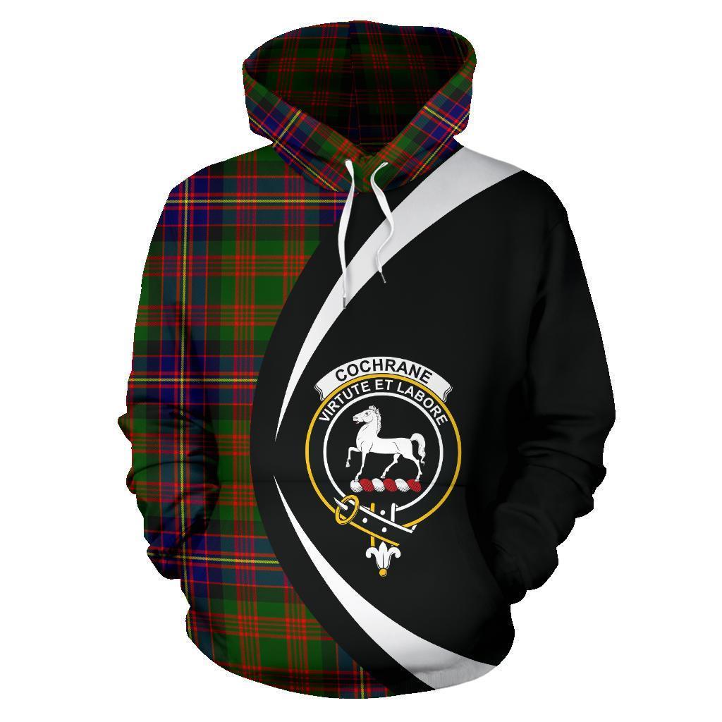 Cochrane Modern Tartan Crest Hoodie - Circle Style