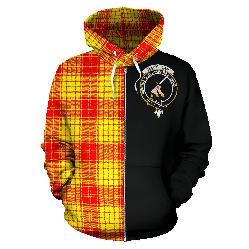 MacMillan Tartan Crest Zipper Hoodie - Half Of Me Style