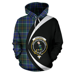 MacInnes Modern Tartan Crest Hoodie - Circle Style