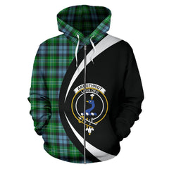 Arbuthnot Ancient Tartan Crest Zipper Hoodie - Circle Style