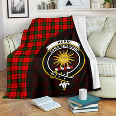 Kerr Modern Tartan Crest Blanket - 3 Sizes