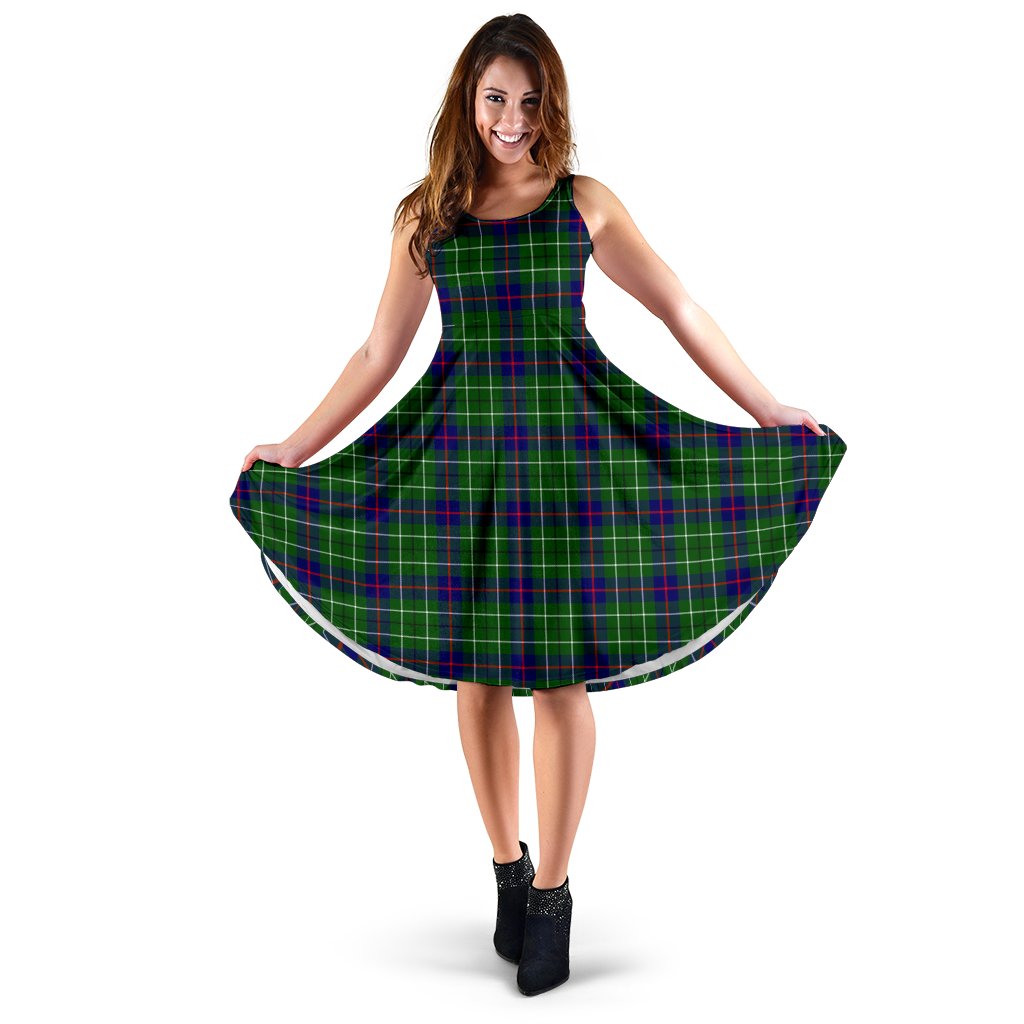 Duncan Modern Tartan Midi Dress