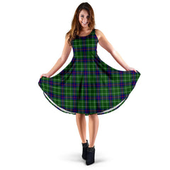 Duncan Modern Tartan Midi Dress