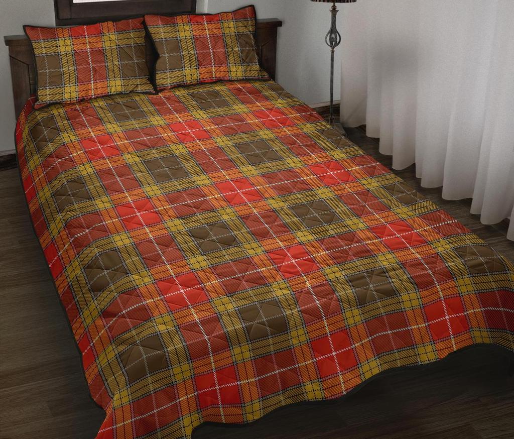 Buchanan Old Set Weathered Tartan Quilt Bed Set