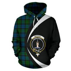 MacKay Modern Tartan Crest Hoodie - Circle Style