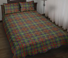 Shaw Green Modern Tartan Quilt Bed Set