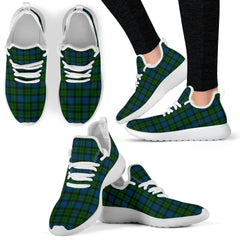 MacKay Modern Tartan Mesh Knit Sneakers