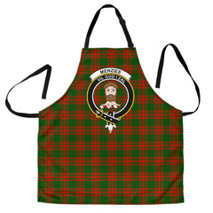 Menzies Green Modern Tartan Crest Apron