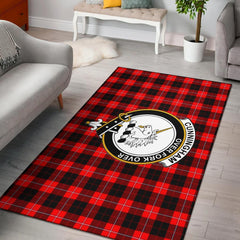 Cunningham Tartan Crest Area Rug